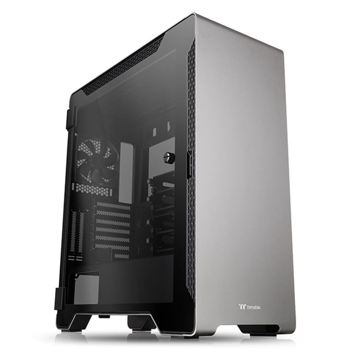 Thermaltake、ガラスのスイングドアパネルと2面アルミパネルを