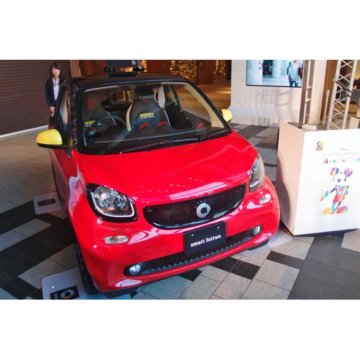 【新品同様】レトロなミッキーのゼンマイ式の車 アンティークミッキーマウス ゼンマイ車のおもちゃ - メルカリ