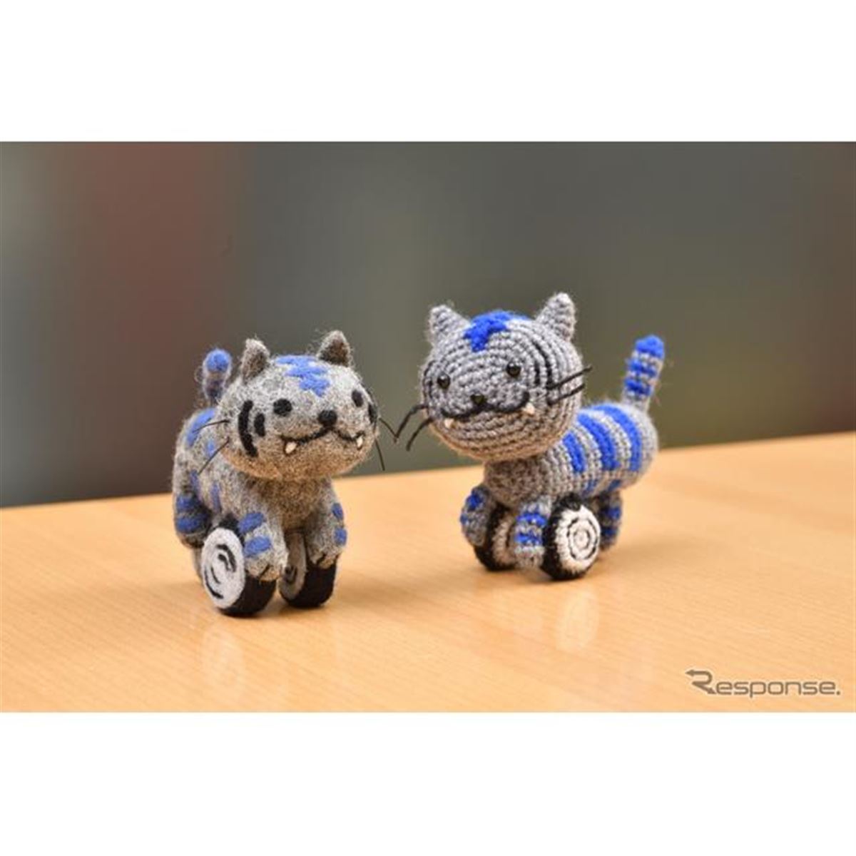 羊毛フェルト あみぐるみ ニャマハ『ニャイケン』全部見せ-あみぐるみと羊毛フェルトに