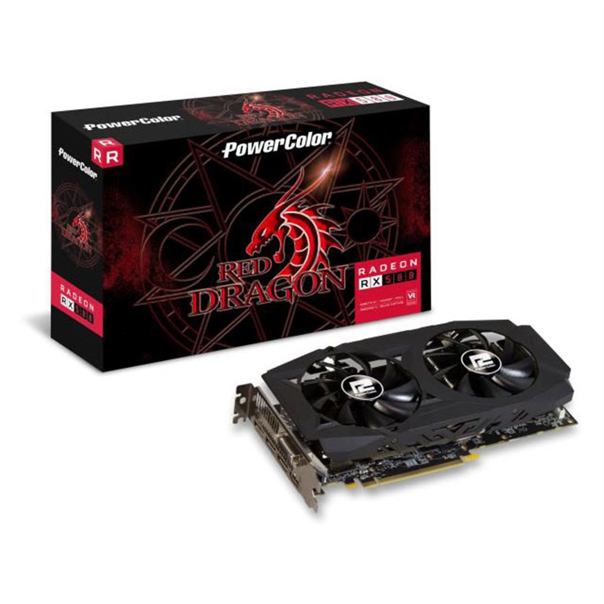 PowerColor、デュアルファンクーラーを採用した「Red Dragon RX 580