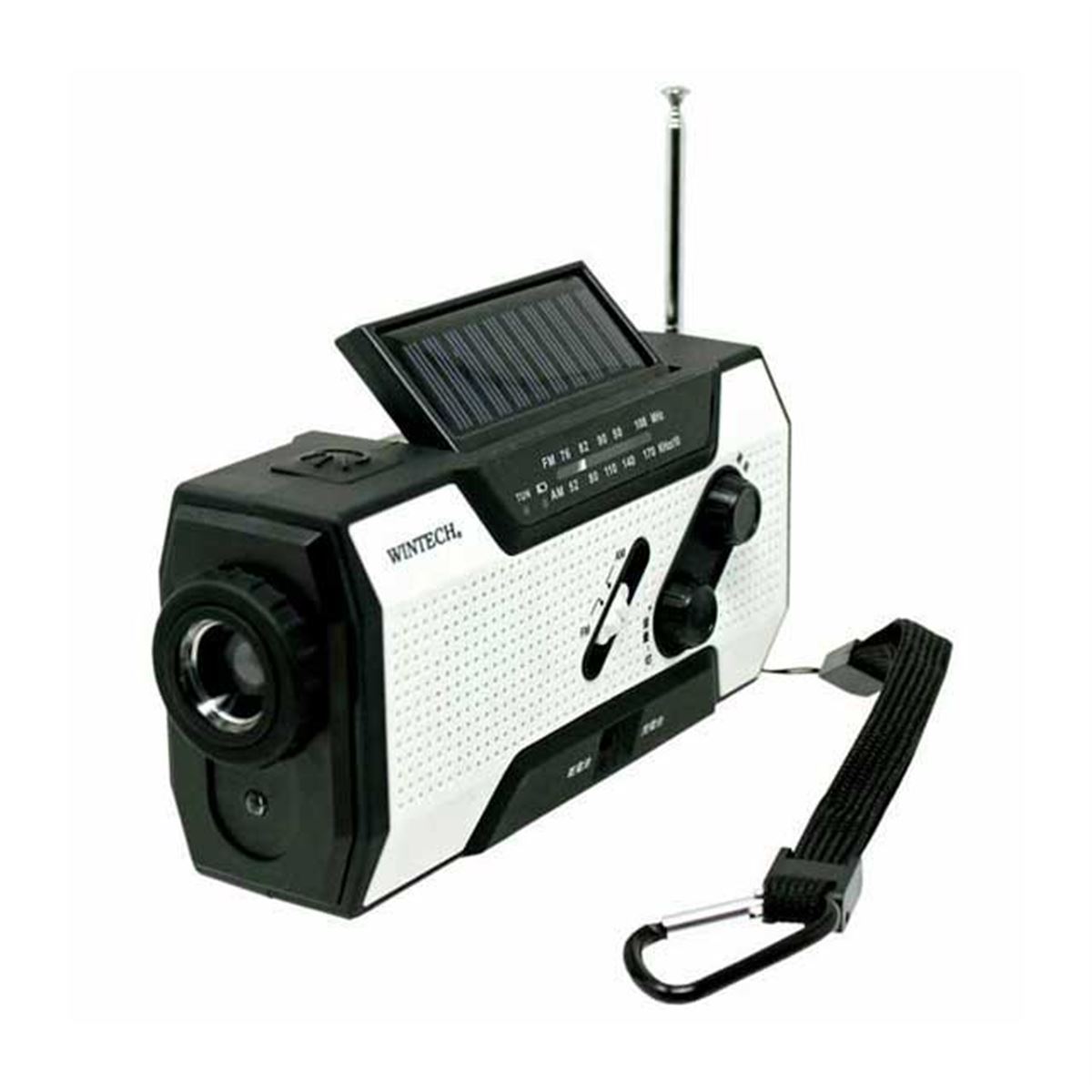◇(TH) WINTECH 防滴手回し充電ラジオ KDR-20WP AM/FM充電ラジオ LED