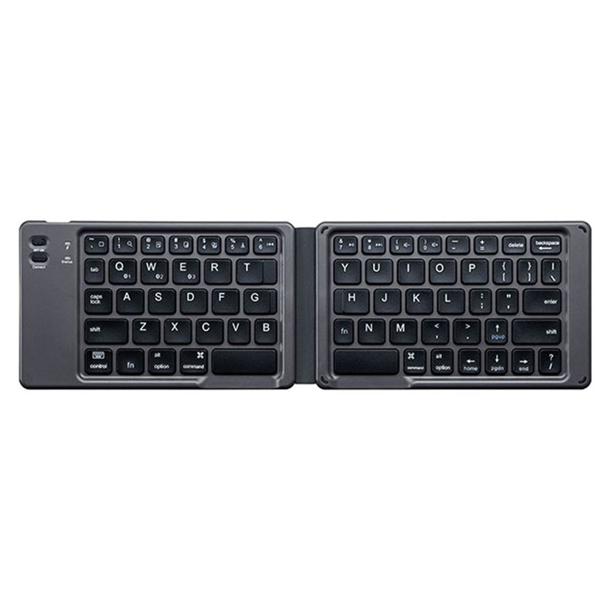 サンワ、折りたたみ式のiPhone/iPad用Bluetoothキーボード「SKB-BT30BK