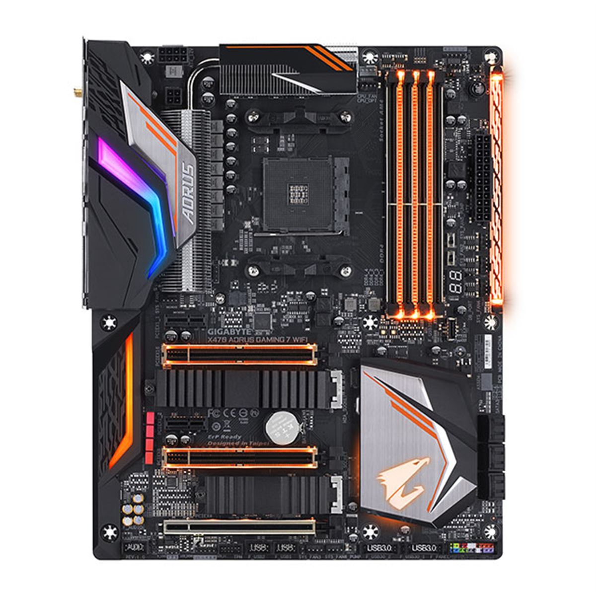 GIGABYTE、AMDの50周年を記念したマザーボード「X470 AORUS GAMING 7