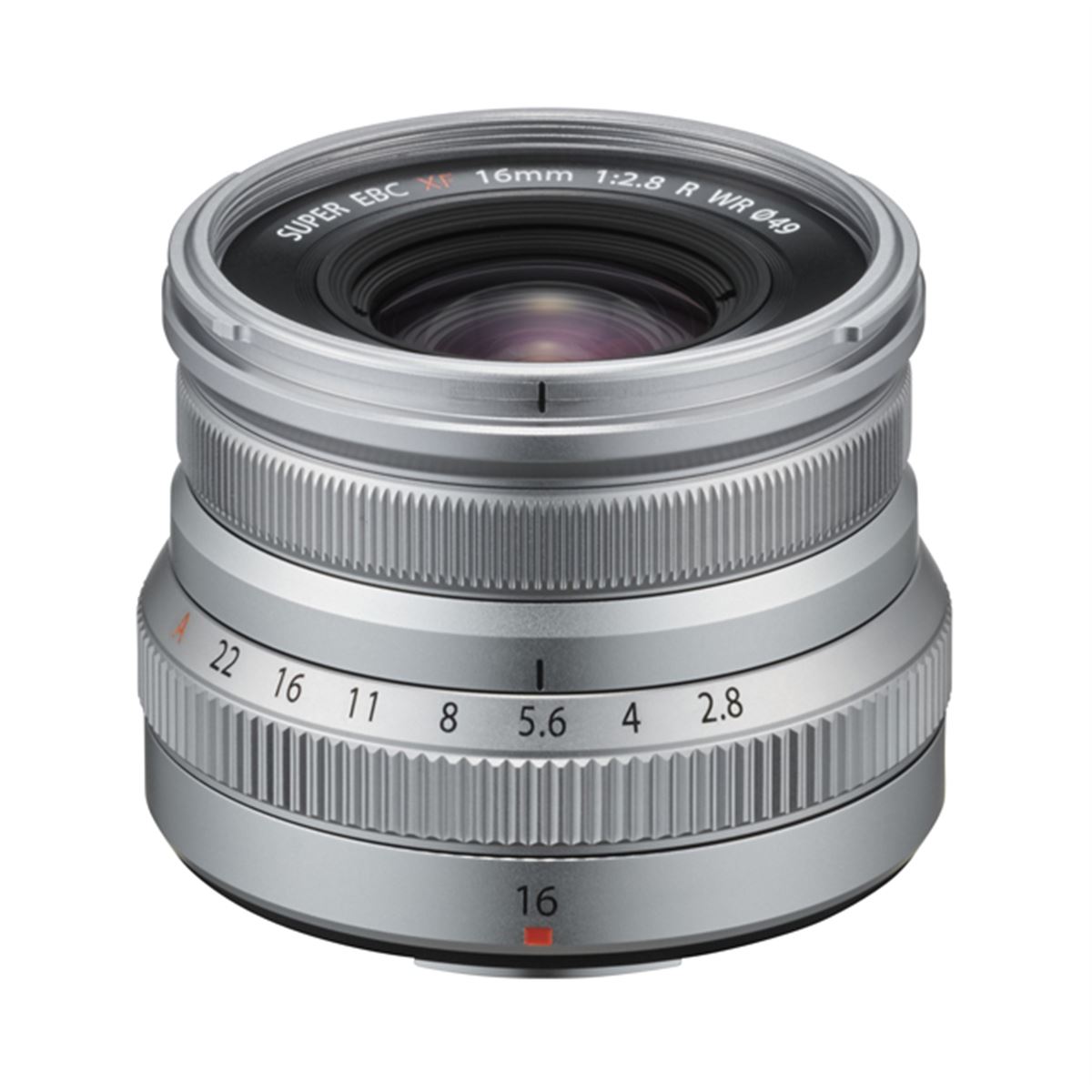 富士フイルムレンズ FUJIFILM XF16mm F2.8 R WR 富士フイルム、広角レンズ「XF16mmF2.8 R WR」シルバーカラーの
