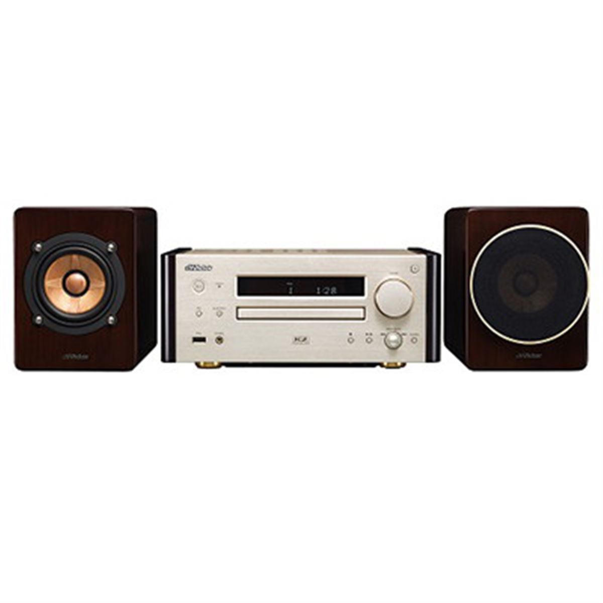 JVC、“人工熟成ハイブリット響棒”を採用したウッドコーンコンポ