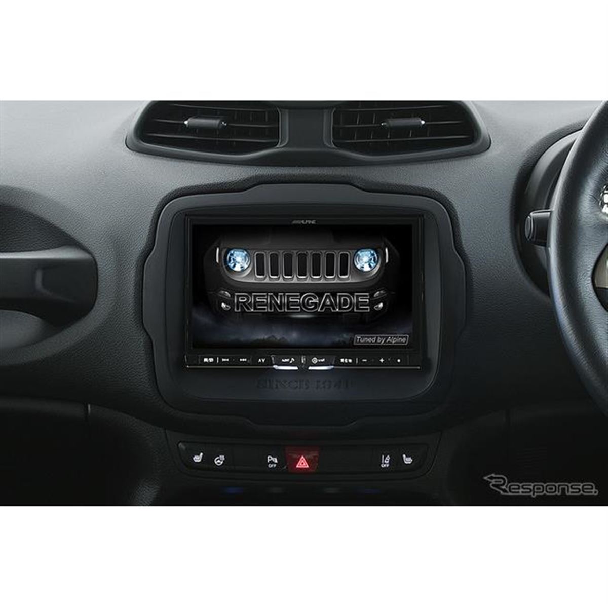 アルパイン ビッグX、輸入車にも対応 ジープ レネゲード専用モデル発売