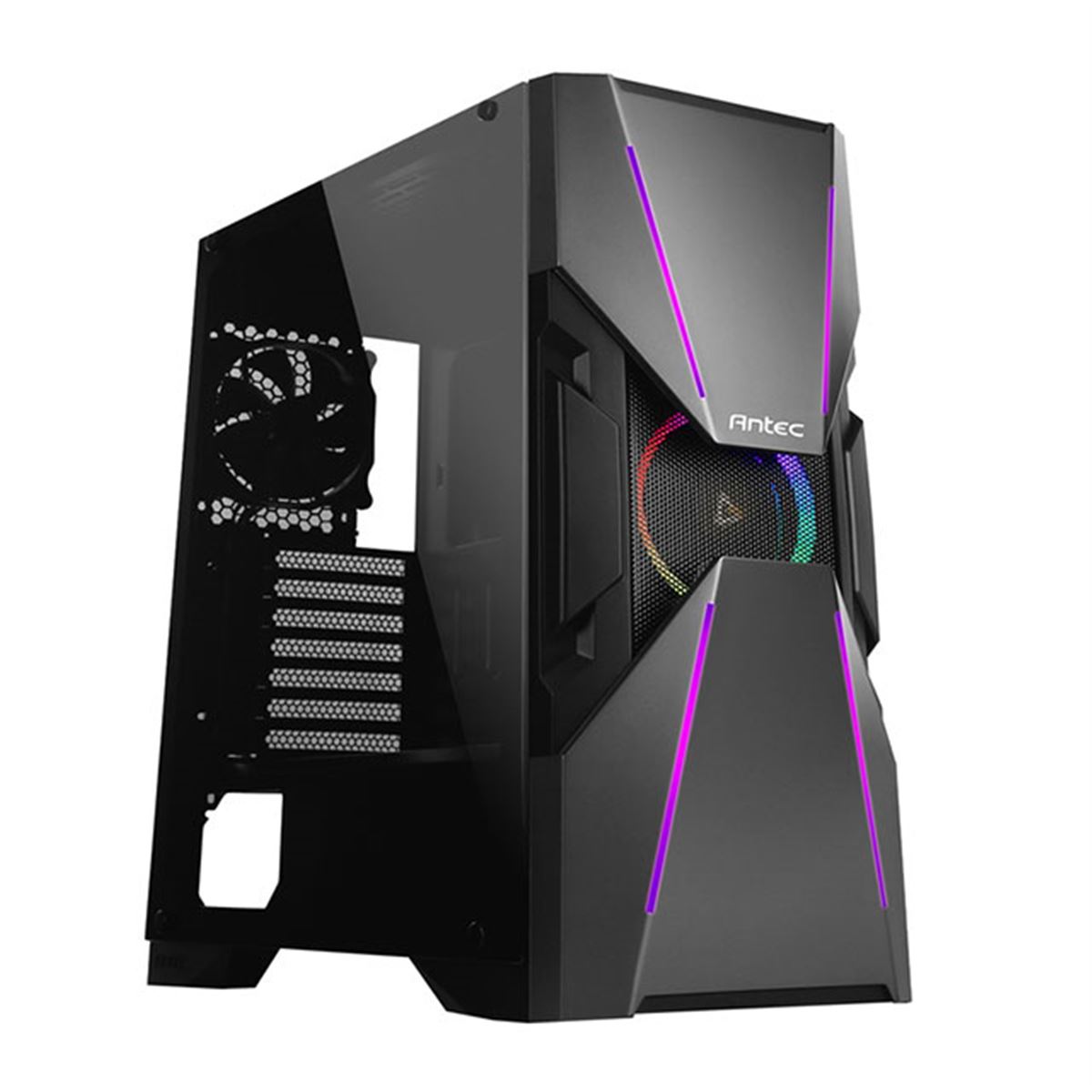 Antec、フルスクリーン設計の強化ガラスサイドパネルを採用したPC