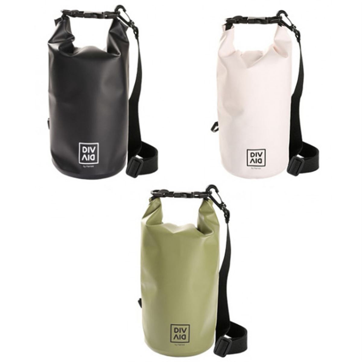 IPX6防水の「マルチドライバッグ 2L」、ショルダーストラップ