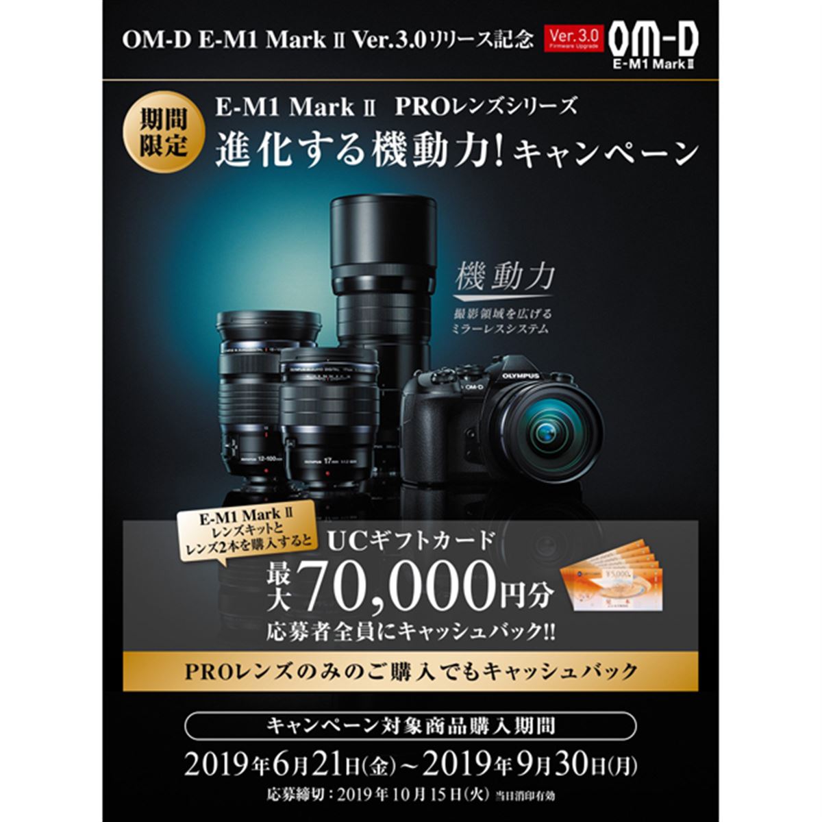 オリンパス OM-D E-M1 Mark II レンズセット（[PR]「OM-D E-M1