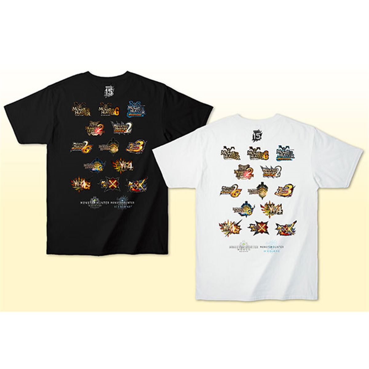 カプコン、「モンスターハンター15th Tシャツ 歴代タイトル」を6/27