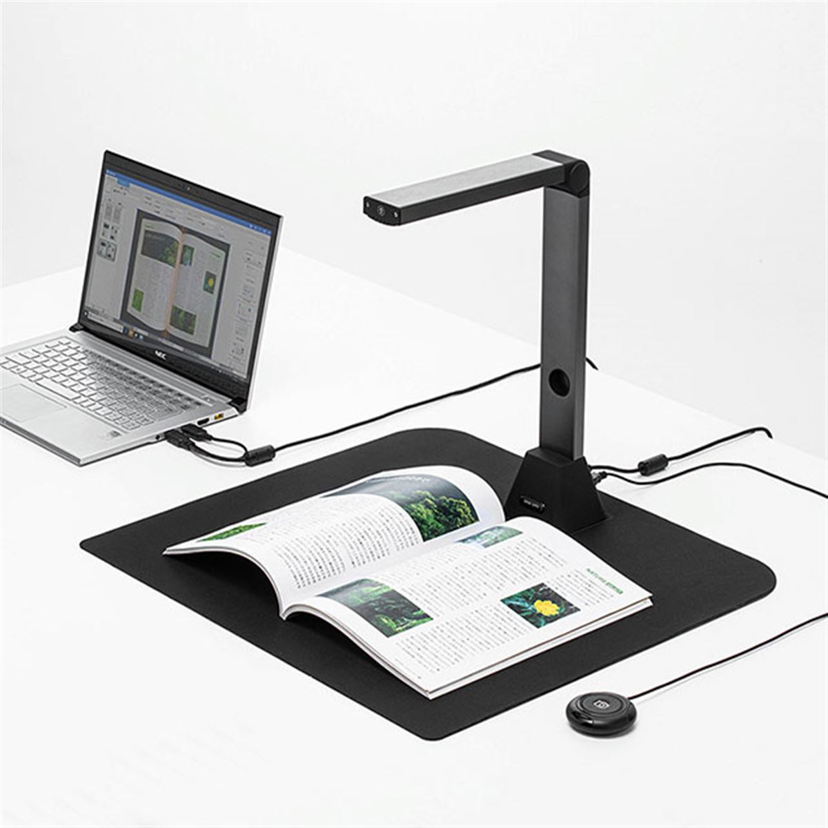 サンワ、A3サイズまで撮影できるスタンドスキャナー「400-CAM069