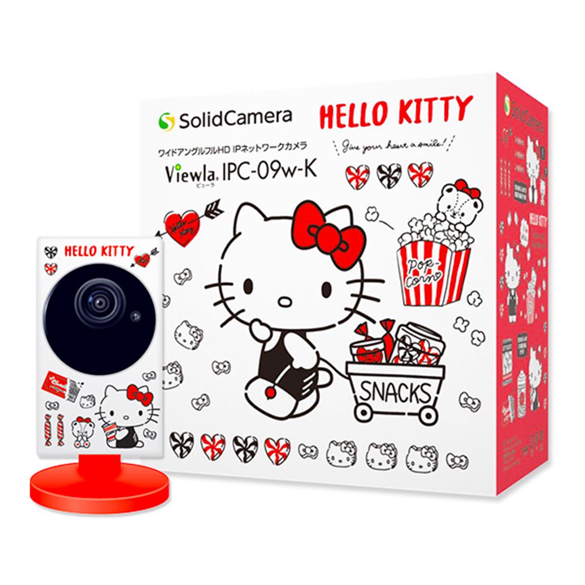 ソリッド、ハローキティデザインのネットワークカメラ「Viewla IPC-09w
