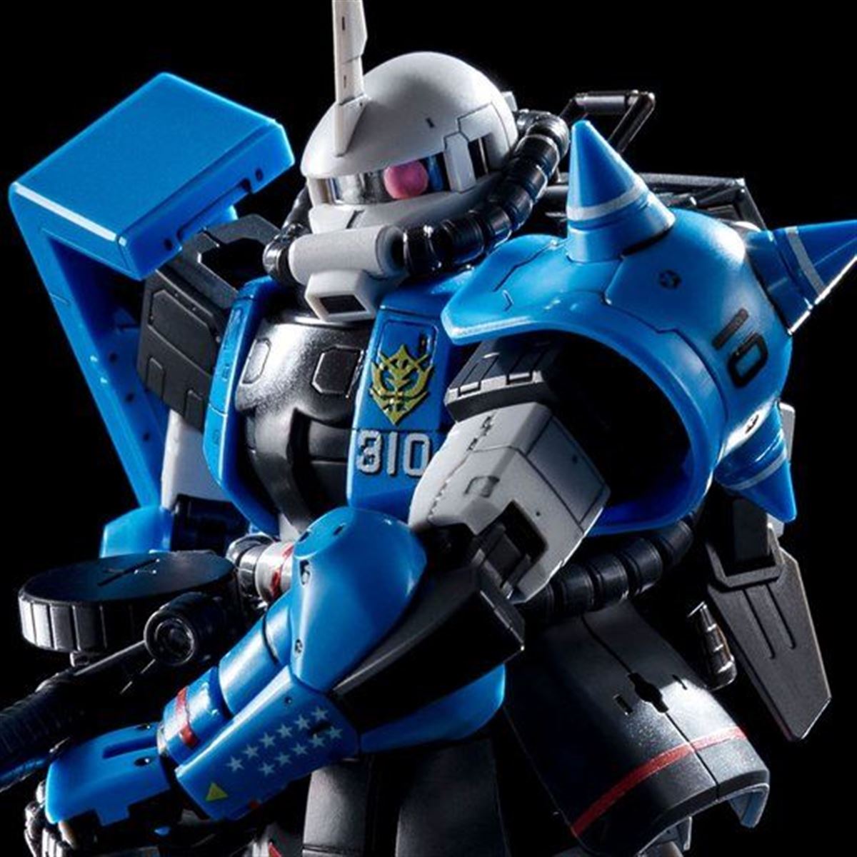 RG 1/144 ユーマ・ライトニング専用ザクII バンダイ、“青き雷光”「ユーマ・ライトニング専用06R-1AザクII