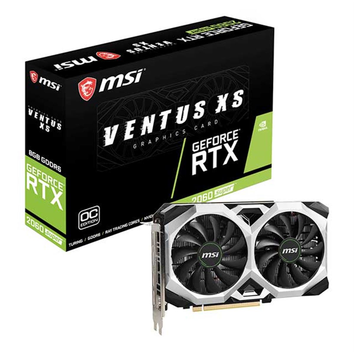 MSI、カード長が26mm短くなった「GeForce RTX 2060 SUPER VENTUS XS J 