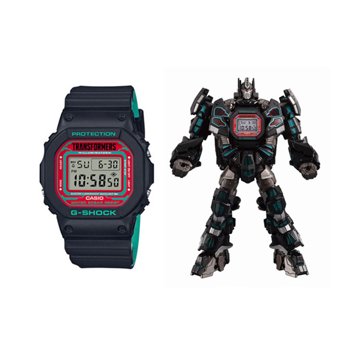 カシオ、G-SHOCKとトランスフォーマーのコラボ第2弾「DW-5600TF19-SET」 - 価格.com