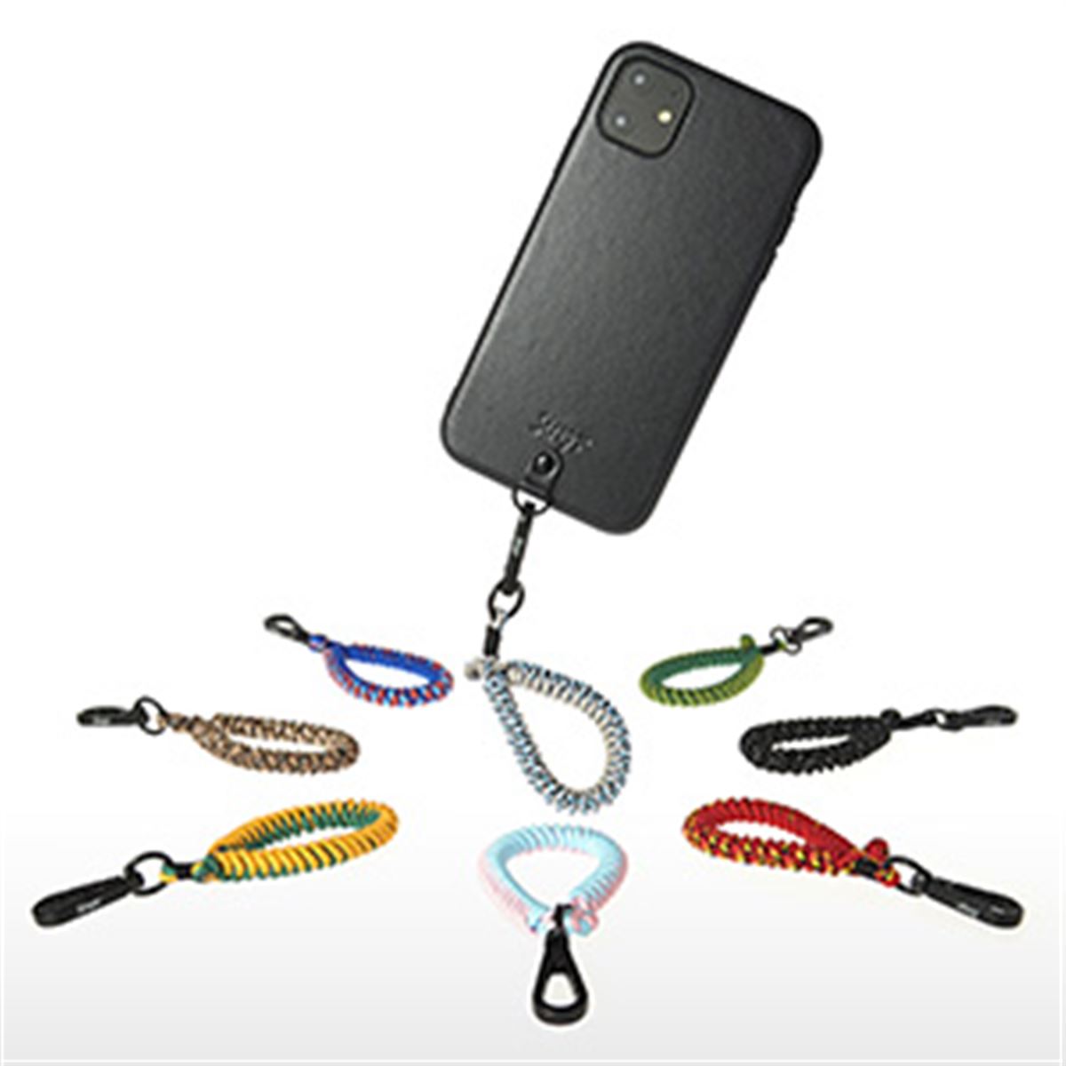 ハクバ、カラフルストラップとiPhone11シリーズ用本革ケースのセット