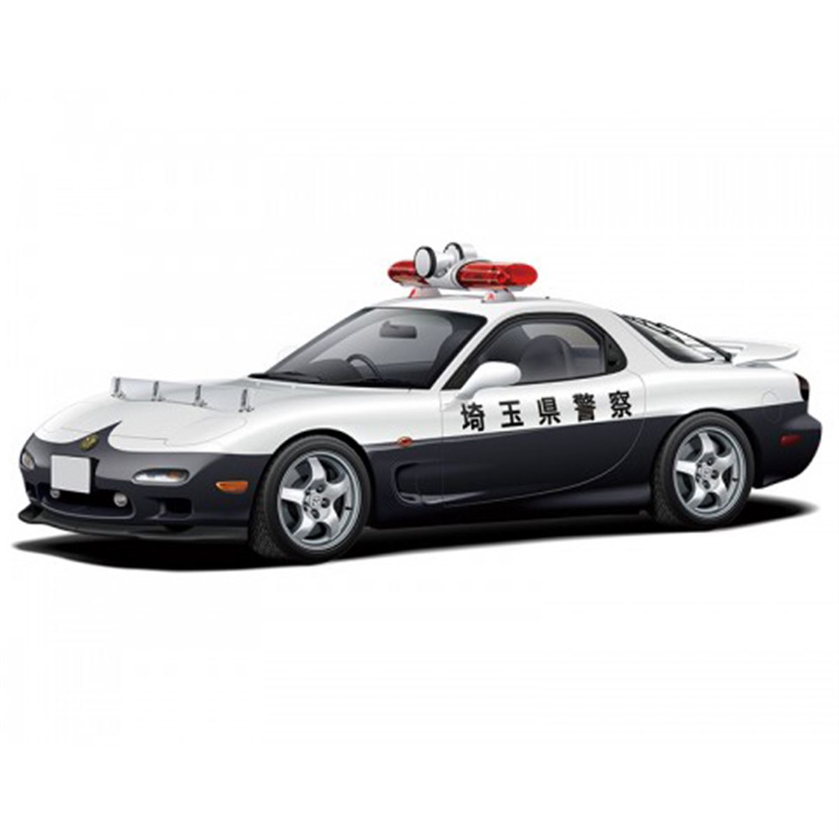 アオシマ  1/24 FD3S RX-7 レーダーパトロールカー '98 マツダ FD3S RX-7 レーダーパトロールカー - プラモタイムカプセル