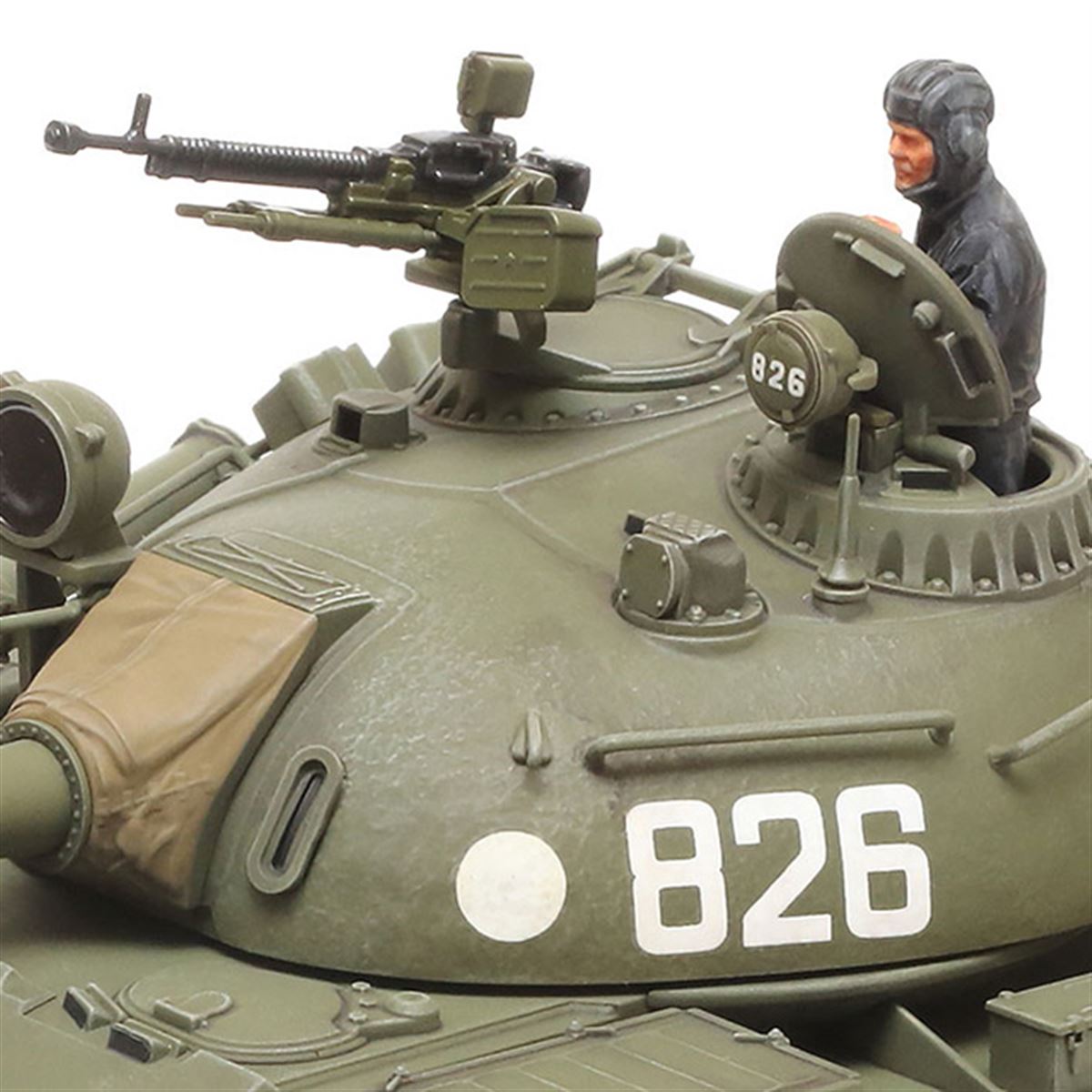 タミヤ、半球形の砲塔などを再現した「1/48 ソビエト戦車 T-55