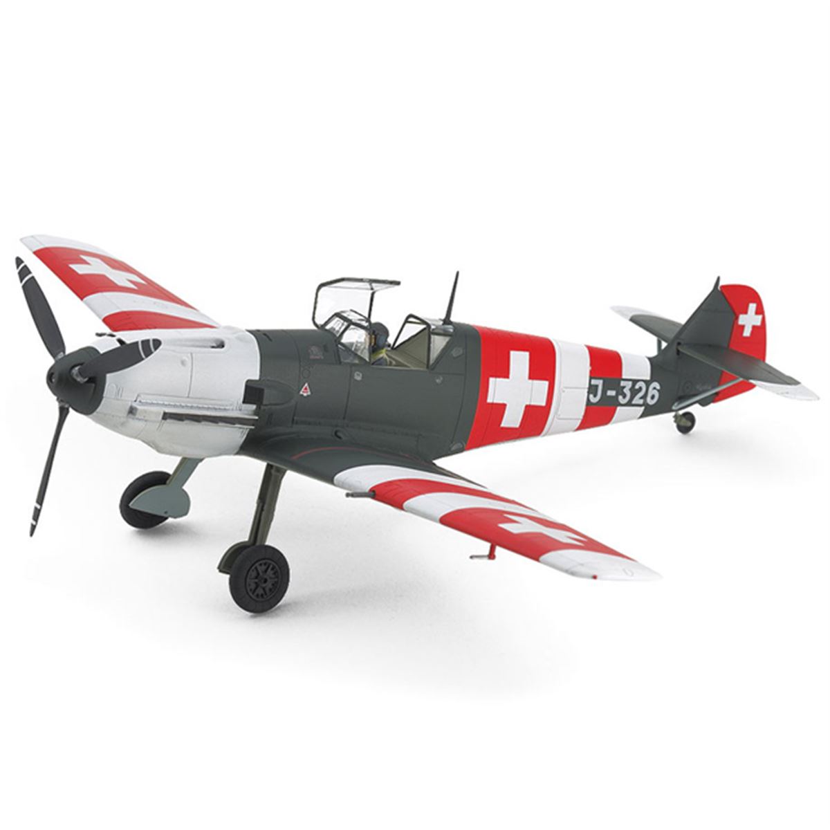 タミヤ、「メッサーシュミットBf109 E-3」とスイス空軍マーキングの