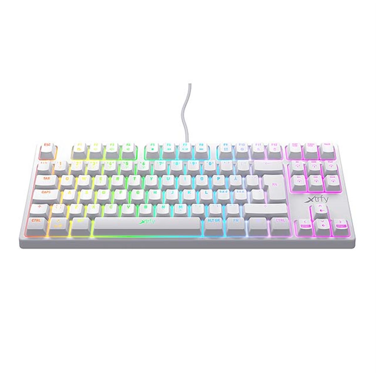 Xtrfy、「K4テンキーレスキーボード」に新色ホワイトとレトロを追加