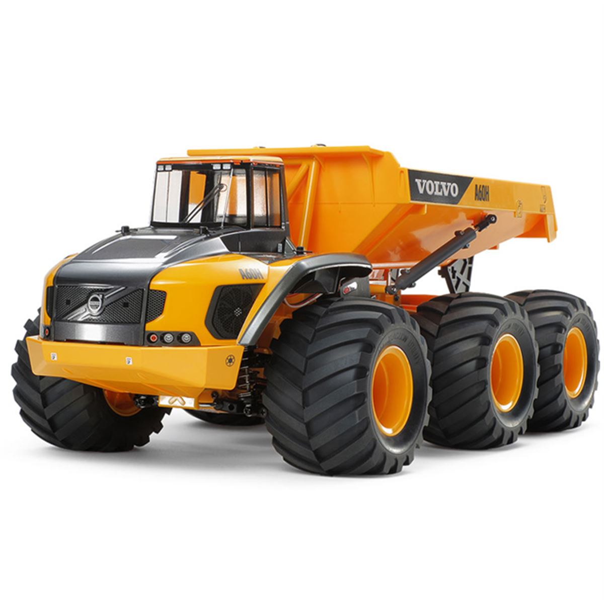 タミヤ、キャビン塗装済みの「ボルボ A60H ダンプトラック」1/24電動RC