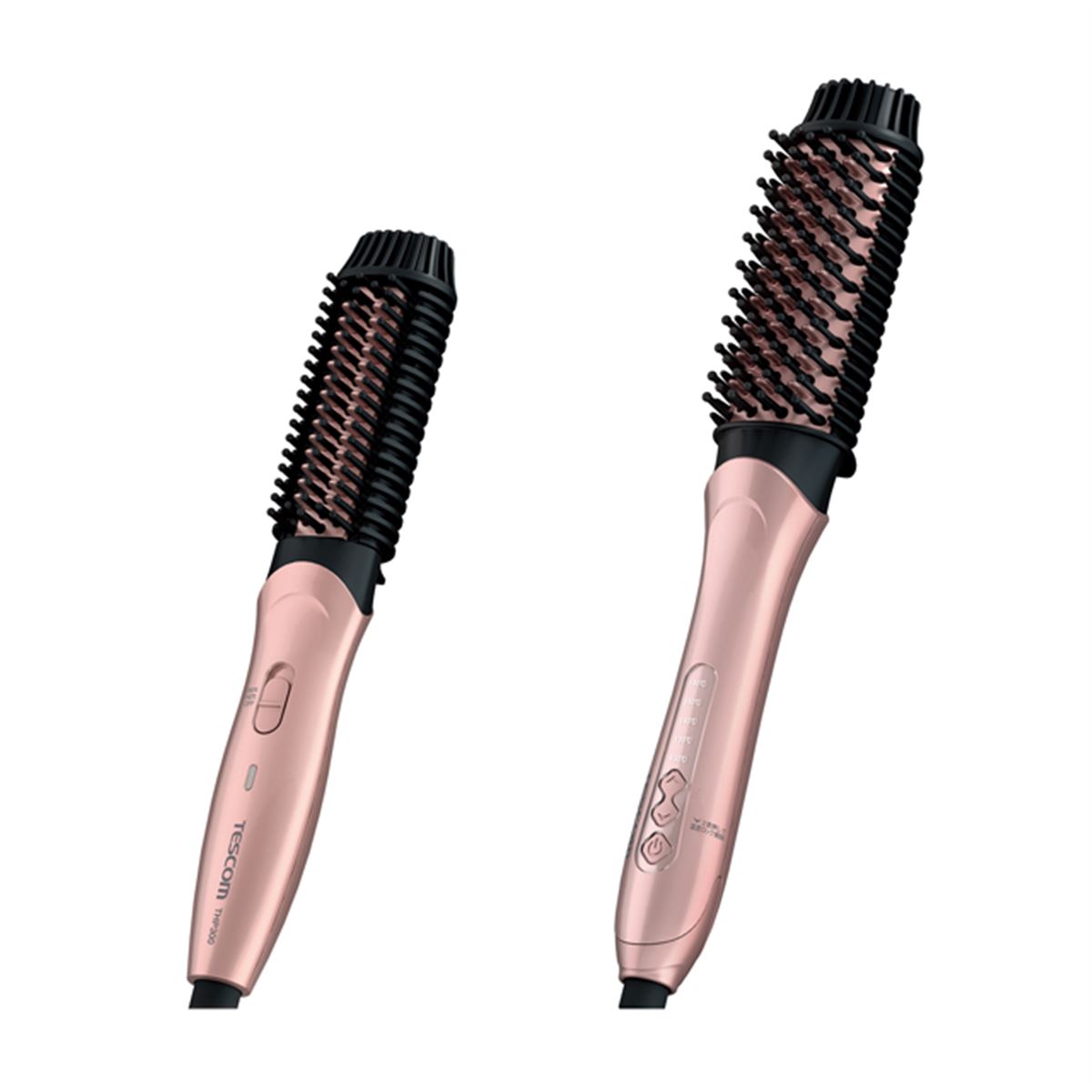 テスコム、ヘアアイロンとブラシを一体化した「ホットブラシ