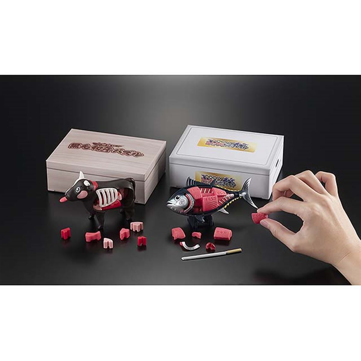 黒毛和牛とミナミマグロをセットにした「解体パズル 厳選食材セット