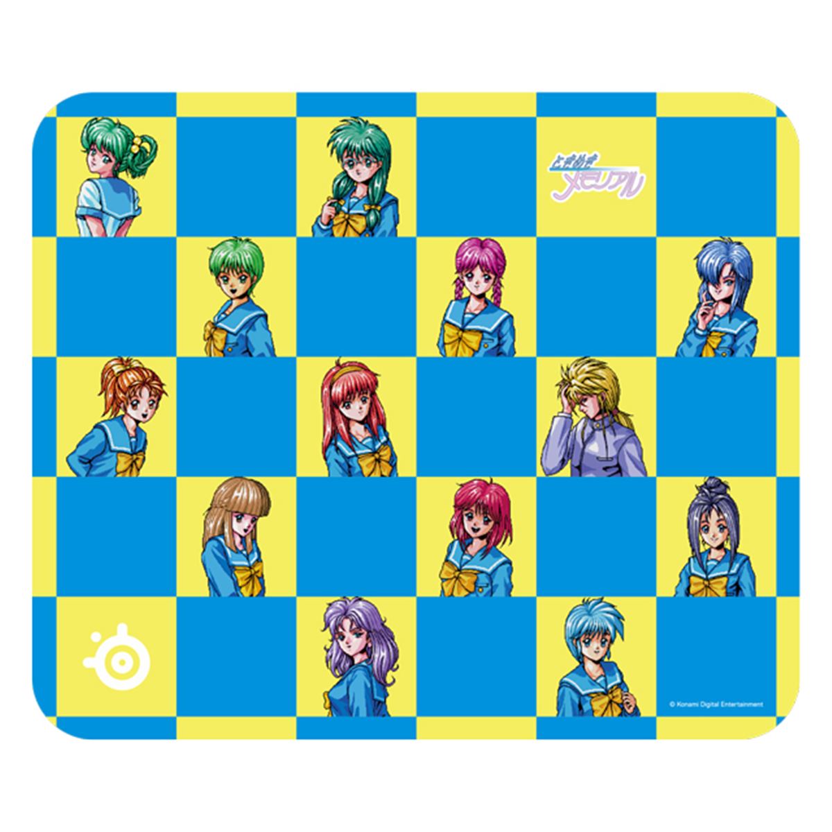 ちょびっツ メモマウスパッド （ちぃ） ときメモ」のヒロインたちを描いたゲーミングマウスパッド