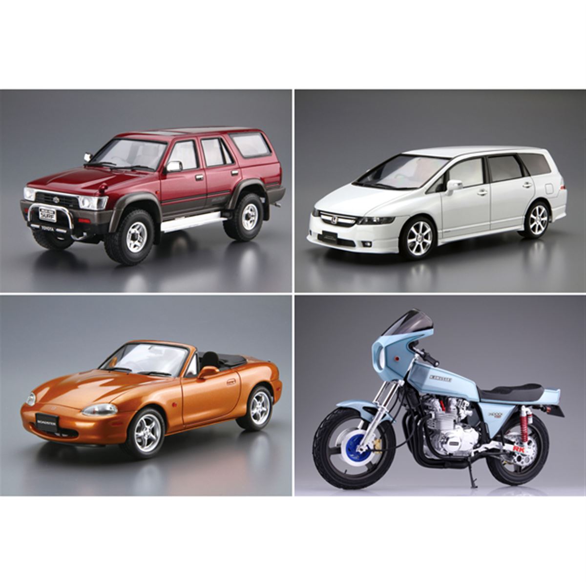 AOSHIMA、トヨタ「VZN130G ハイラックスサーフ SSR-X」など7月再