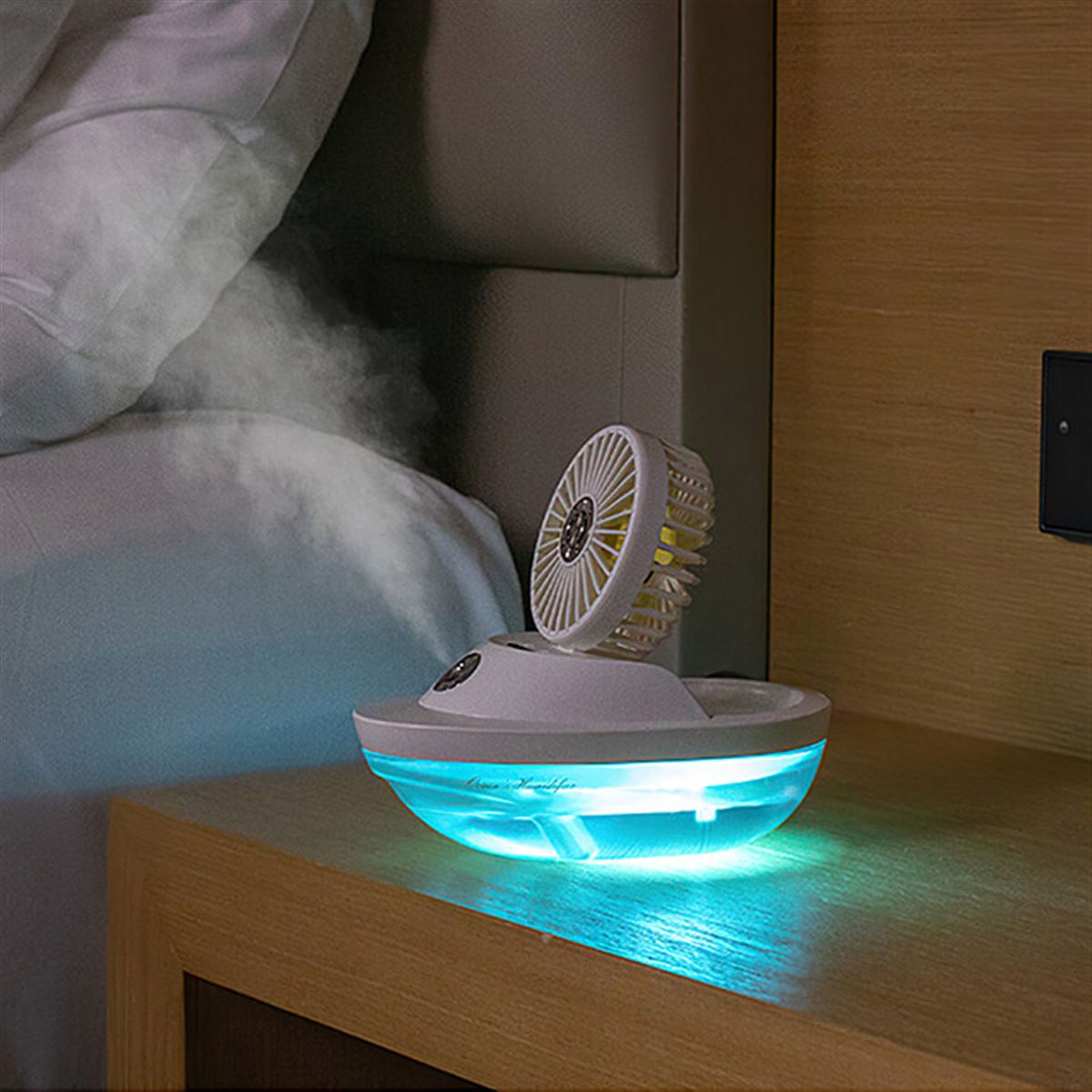 Gloture、間接照明としても楽しめる「ヨット型ミスト扇風機」 - 価格.com