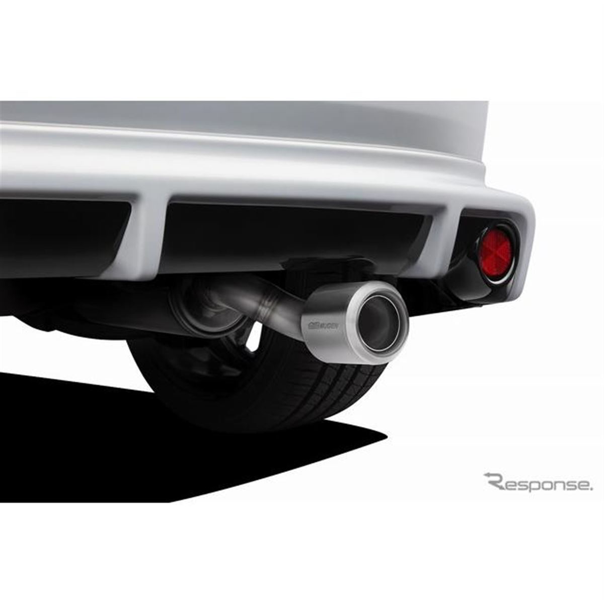 ホンダ フィット無限製チタンスポーツサイレンサー本体 シングル砲弾型 ホンダ フィット 新型】無限、スポーツサイレンサーとウイング