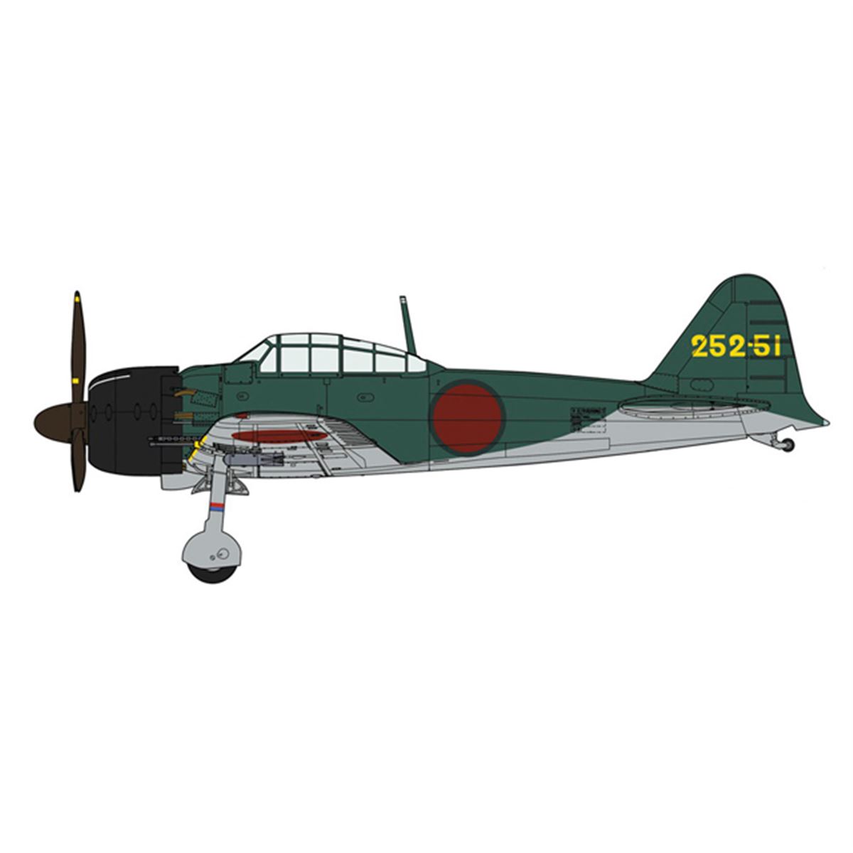 ハセガワ、空対空小型爆弾3種をセットにした「零式艦上戦闘機 52型 丙