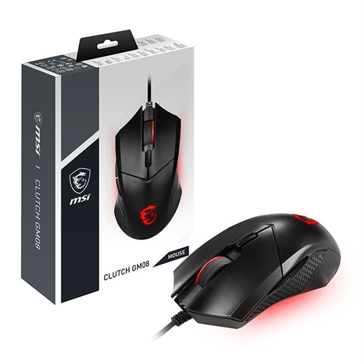 MSI、税別1,800円のゲーミングマウス「CLUTCH GM08 GAMING MOUSE