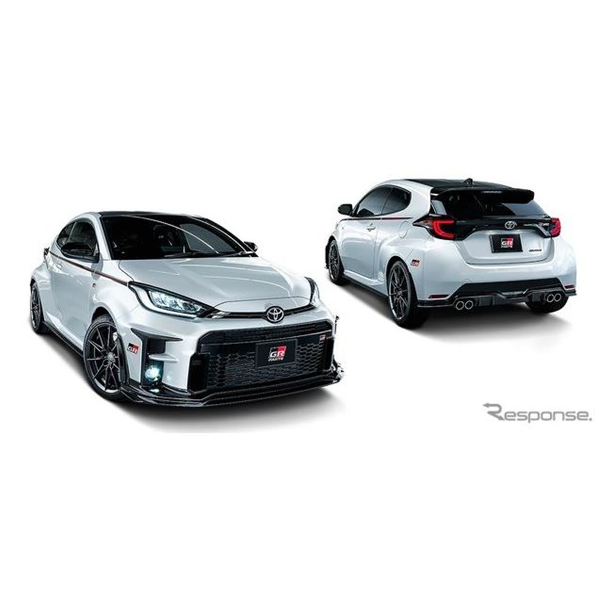 ＧＲヤリスマイナーチェンジ前 ＧＲフロントスポイラー用サイドパーツ右側のみ TRD GR ヤリス GXPA16, MXPA12 (予防安全パッケージ無車) 前期型