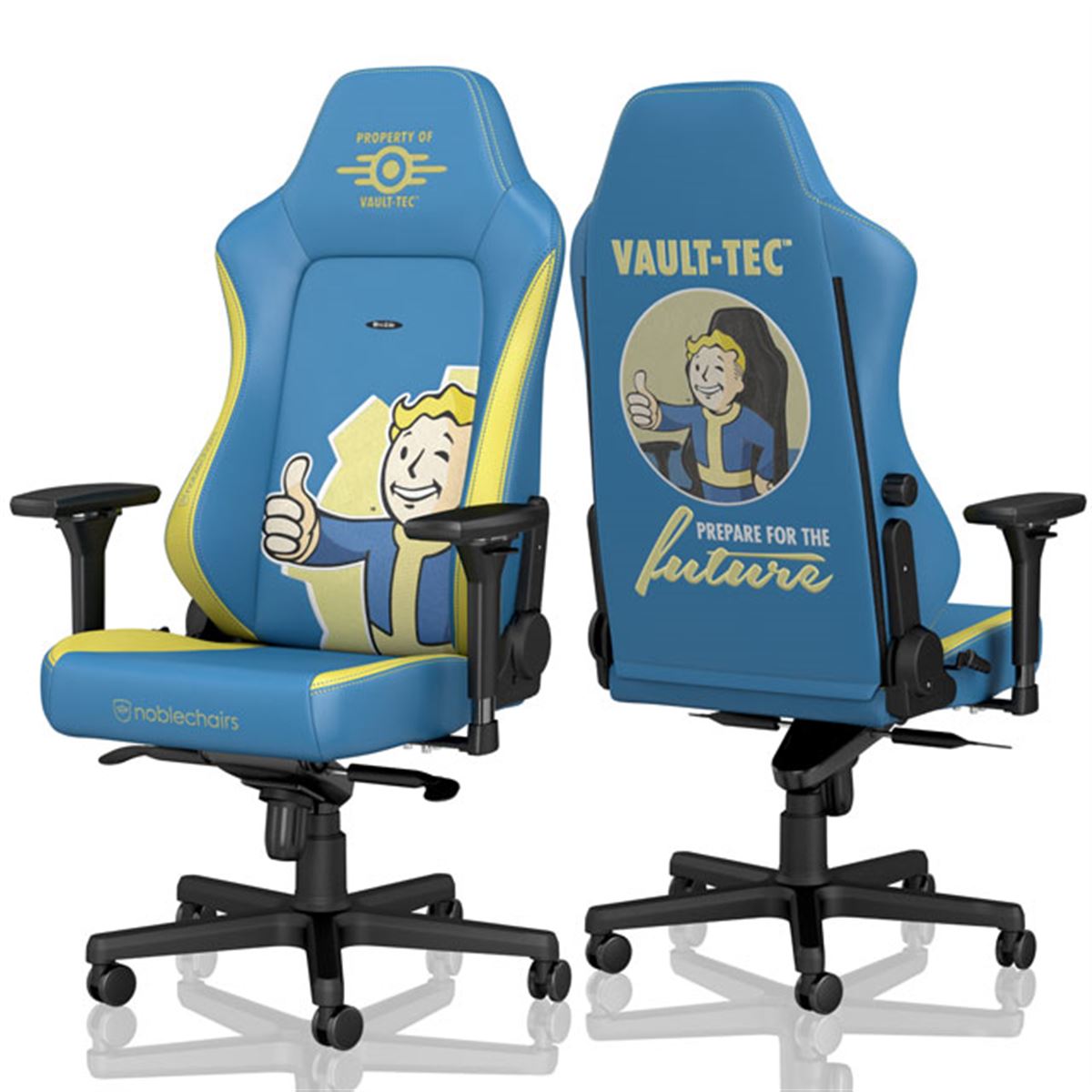 Noblechairs、「Fallout」コラボのゲーミングチェア「Fallout Vault-Tec Edition」 - 価格.com