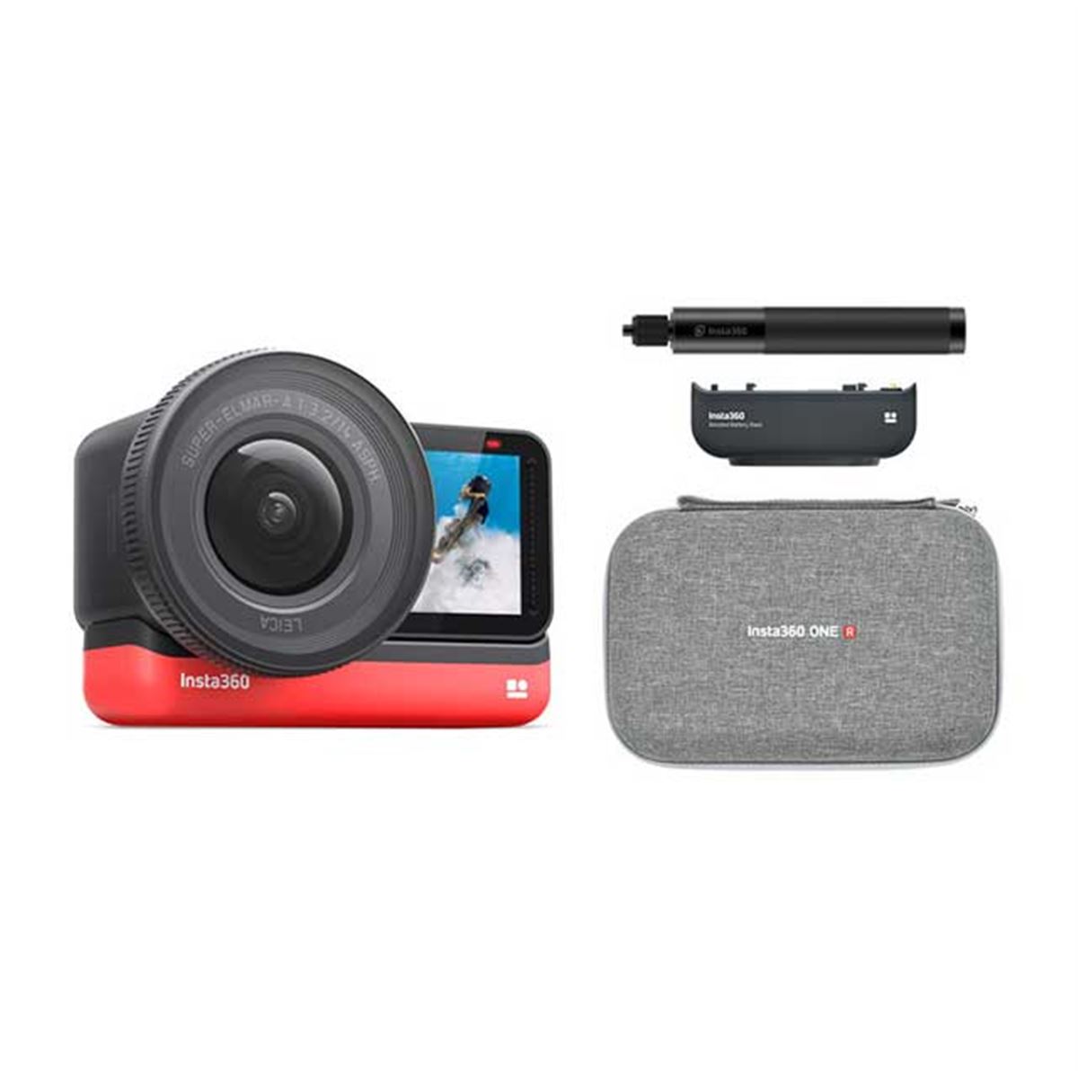 Insta360 ONE R 1インチ版」とアクセサリー3種をバンドルしたキットが