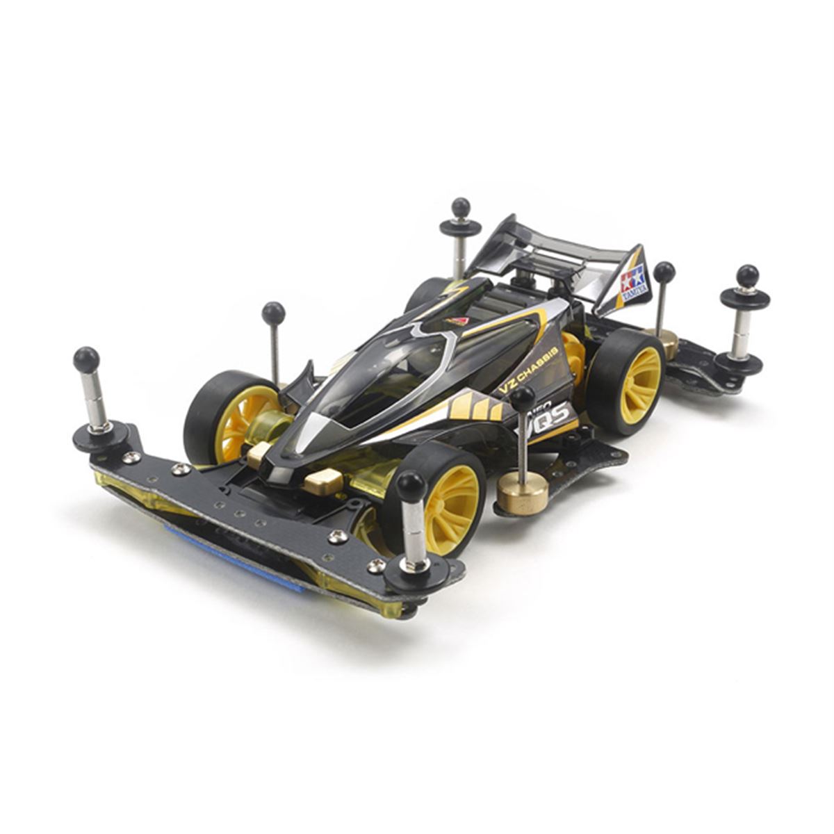 レースで活躍するためのチューンナップパーツ付き、ミニ四駆「ネオVQS