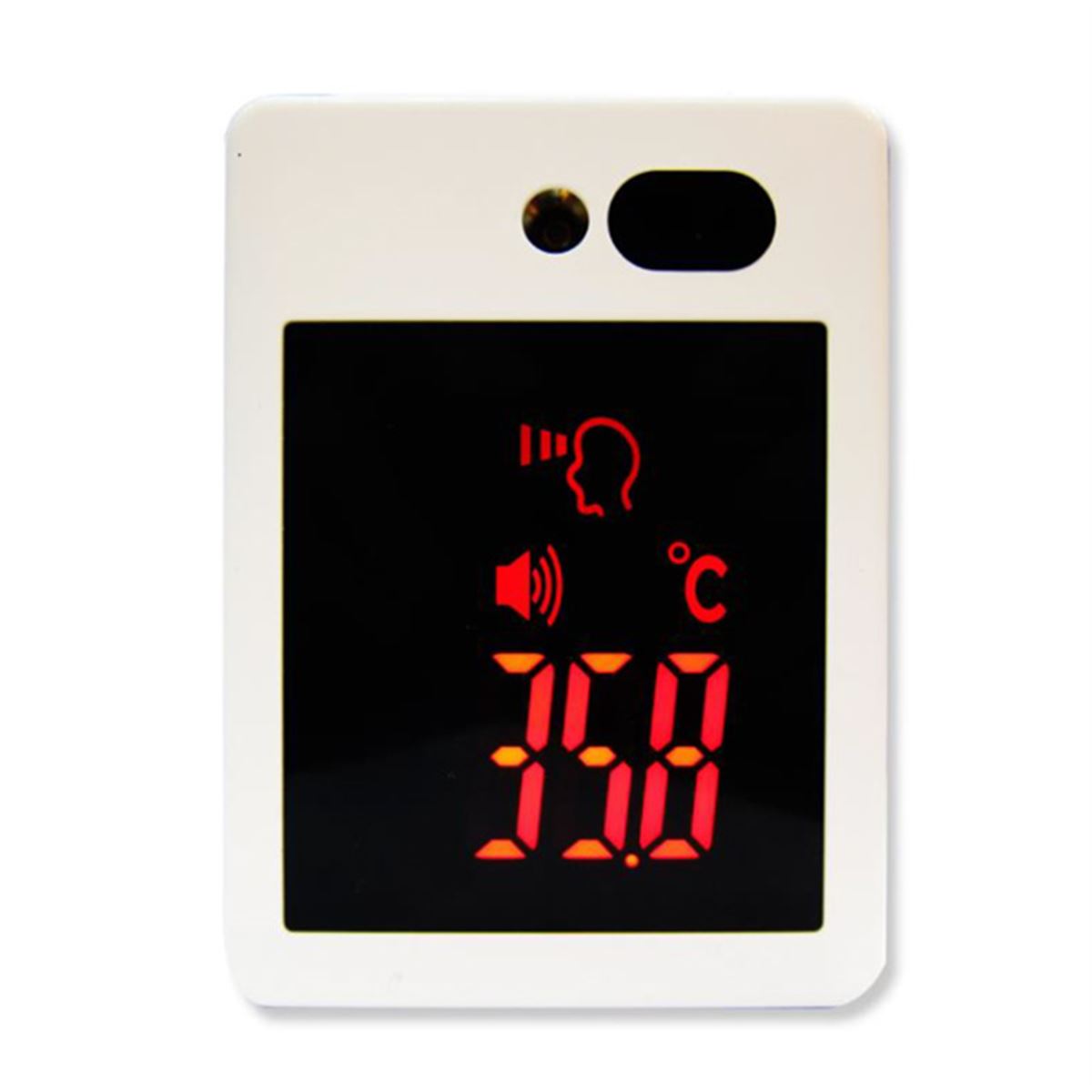 値下げ　体温モニター ミスターカード、「警告温度」を設定できる非接触型体温計「温度計ろう