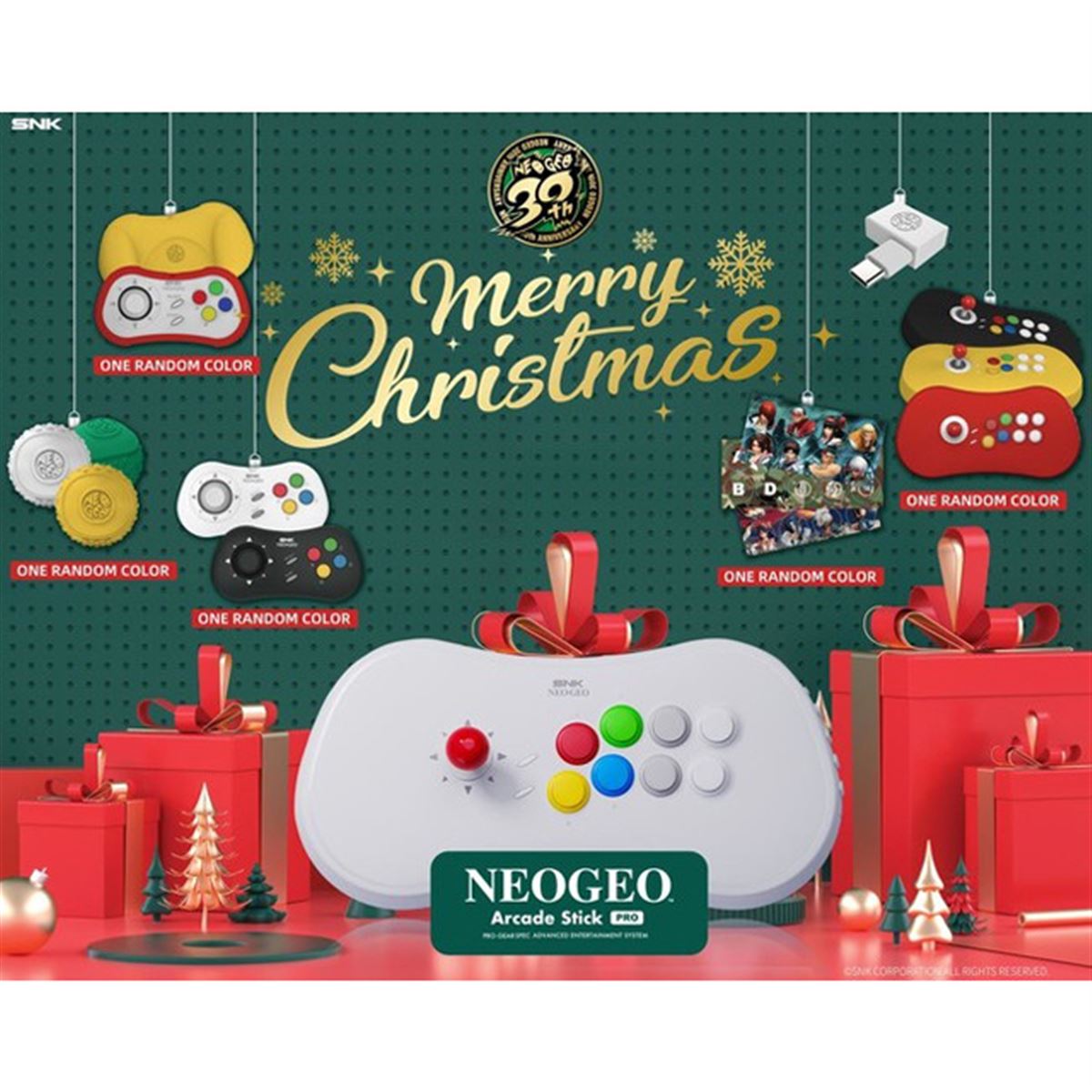 SNK、「NEOGEO Arcade Stick Pro」にアクセサリー同梱の