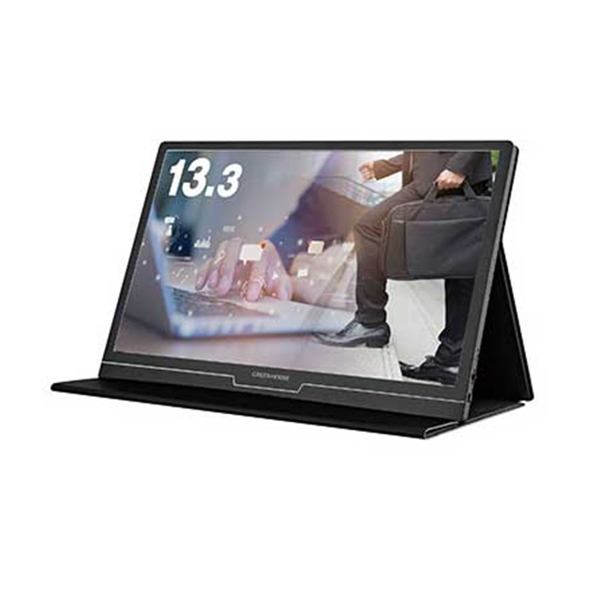 GREEN HOUSE 13.3インチポータブルディスプレイ グリーンハウス、重さ約500gの13.3型フルHDモバイル液晶ディスプレイ