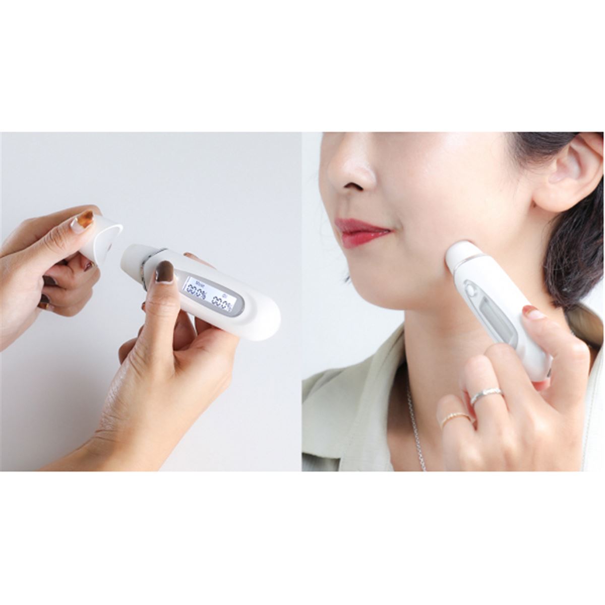 スリー・アール、約7秒で肌の水分・油分量を測定できるモイスチャー