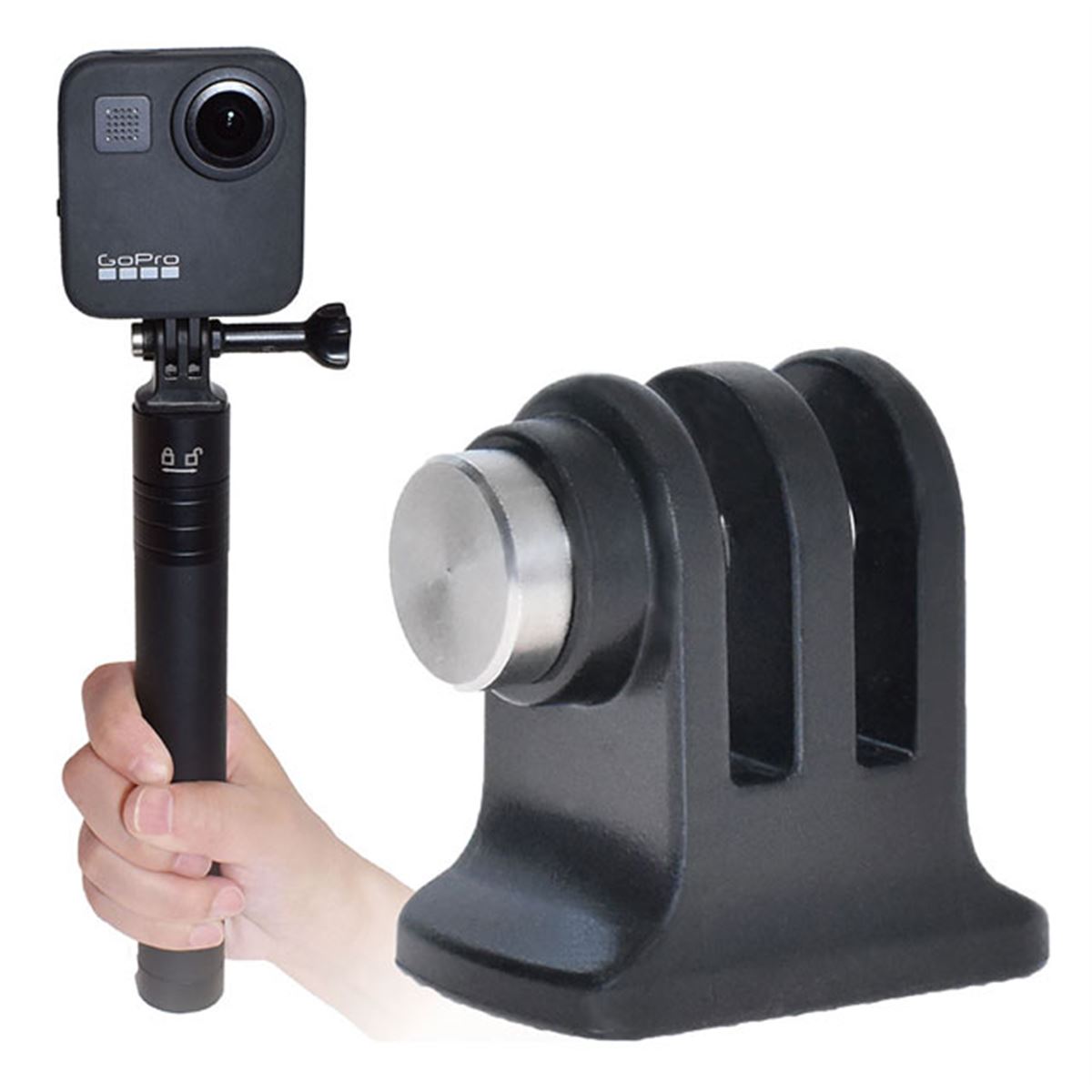 その他 GOPro Amazon | HSU GoProアルミ製垂直マウント アダプター縦撮り