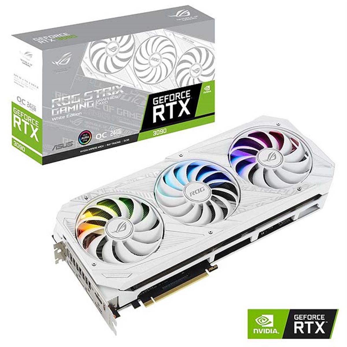 ASUS、「GeForce RTX 3090/3080」を搭載したハイエンドホワイトモデル