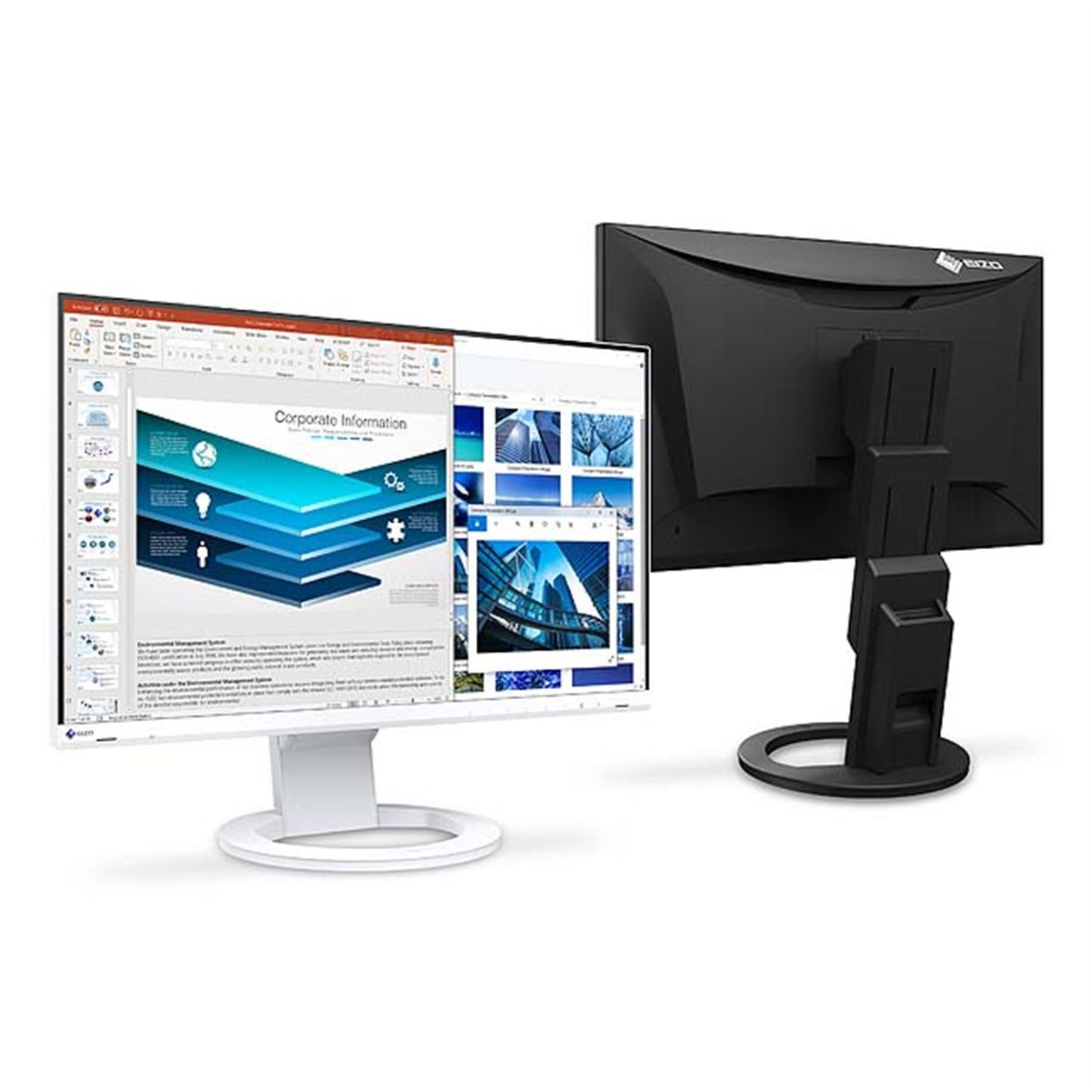 【美品・使用641h】EIZO EV2480-WT USB-C対応 23.8型 EIZO、USB Type-C接続に対応した23.8型液晶ディスプレイ