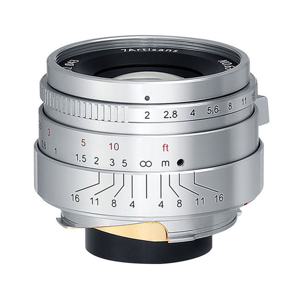 レンズ(単焦点) 7artisans 35mm F2 LimitedSilver 3520LMSS ライカM用レンズ「7Artisans 35mm F2」にクラシカルな雰囲気の