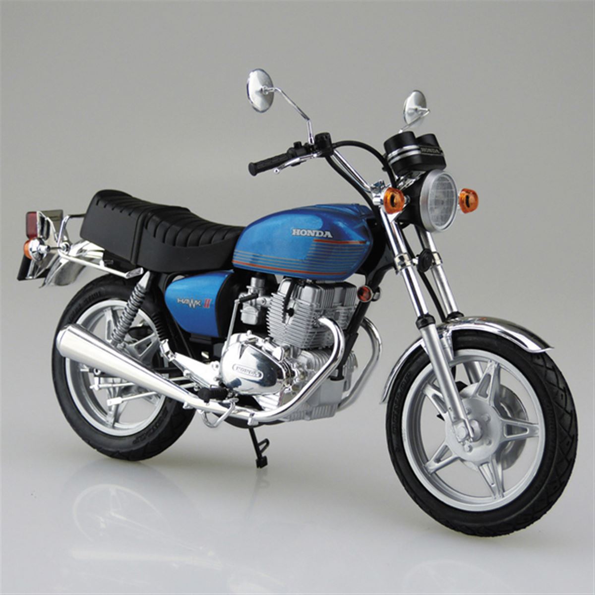 はなてん アオシマ ホンダ CB400T HAWK2 旧単車會 1/12 ホンダ CB400T HAWK-II '77｜株式会社 青島文化教材社