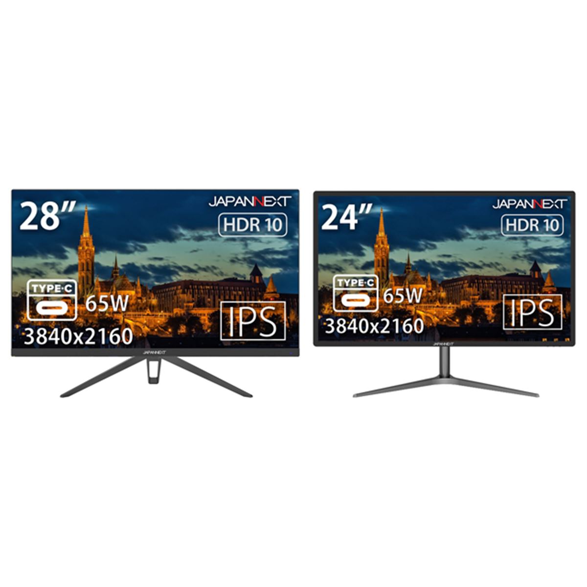 JAPANNEXT JN-IPS24UHDRC65W 24インチ 4K モニター 生産終了〉JN-IPS24UHDRC65W 4K 65W 24型ワイド シリーズ UHD