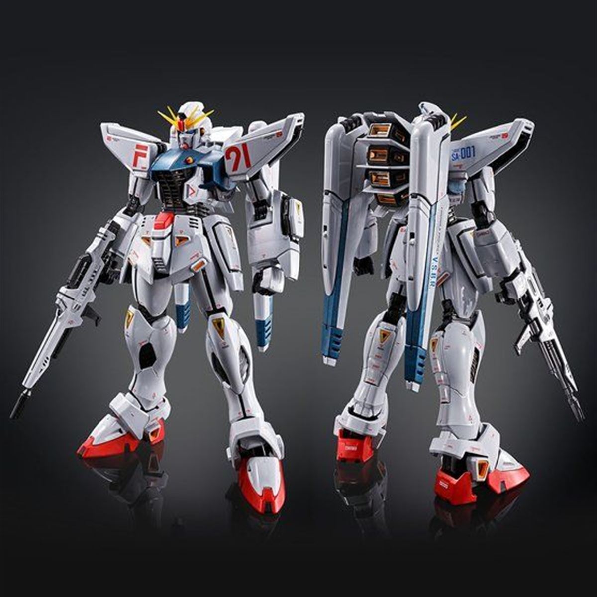 チタニウムフィニッシュ加工のMGガンプラ「ガンダムF91