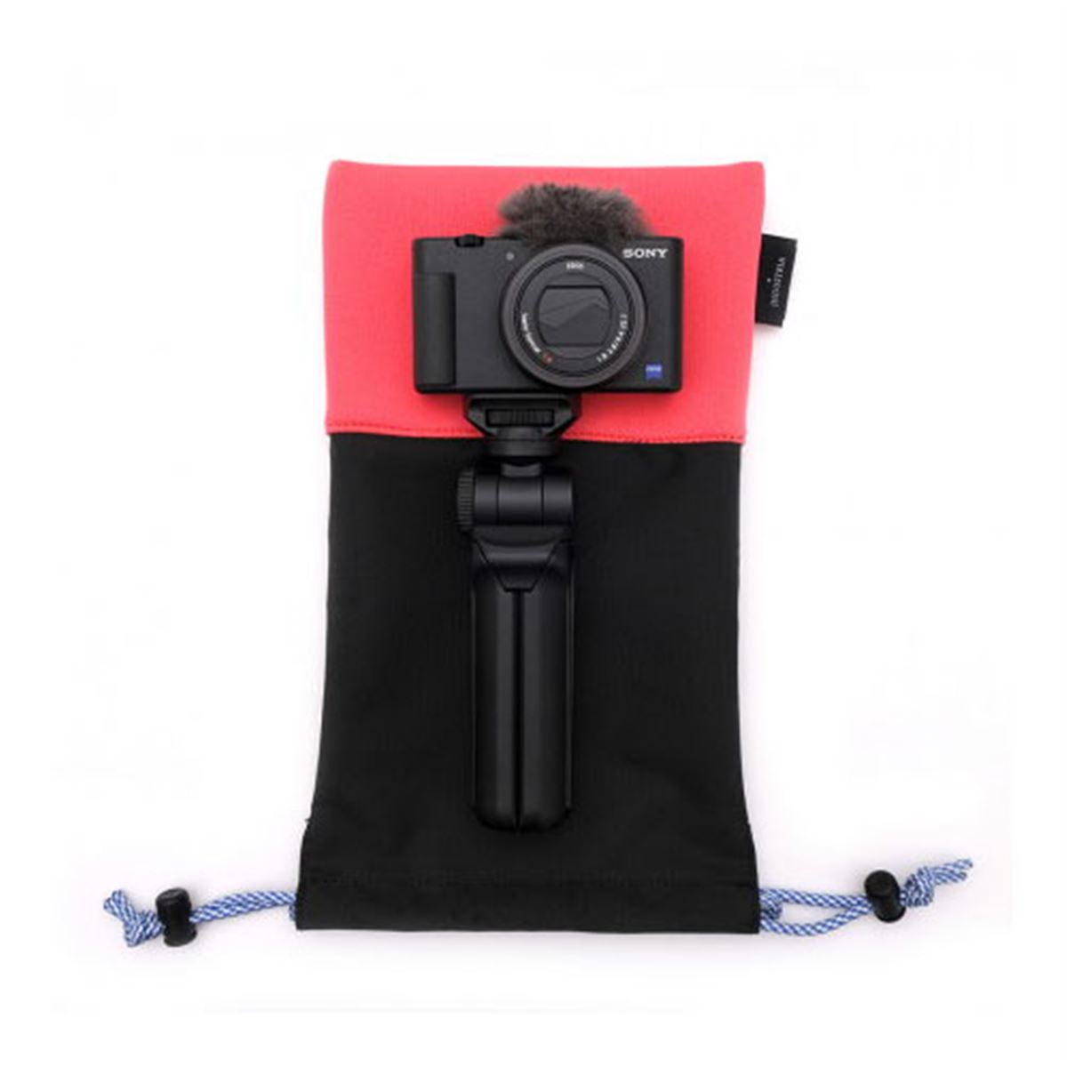 INDUSTRIA、グリップ付カメラを収納して衝撃から守る「カメラグリップ