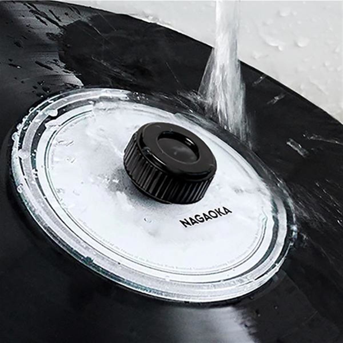 レコードの紙製ラベルを水洗いから保護、クリーニング用ラベル